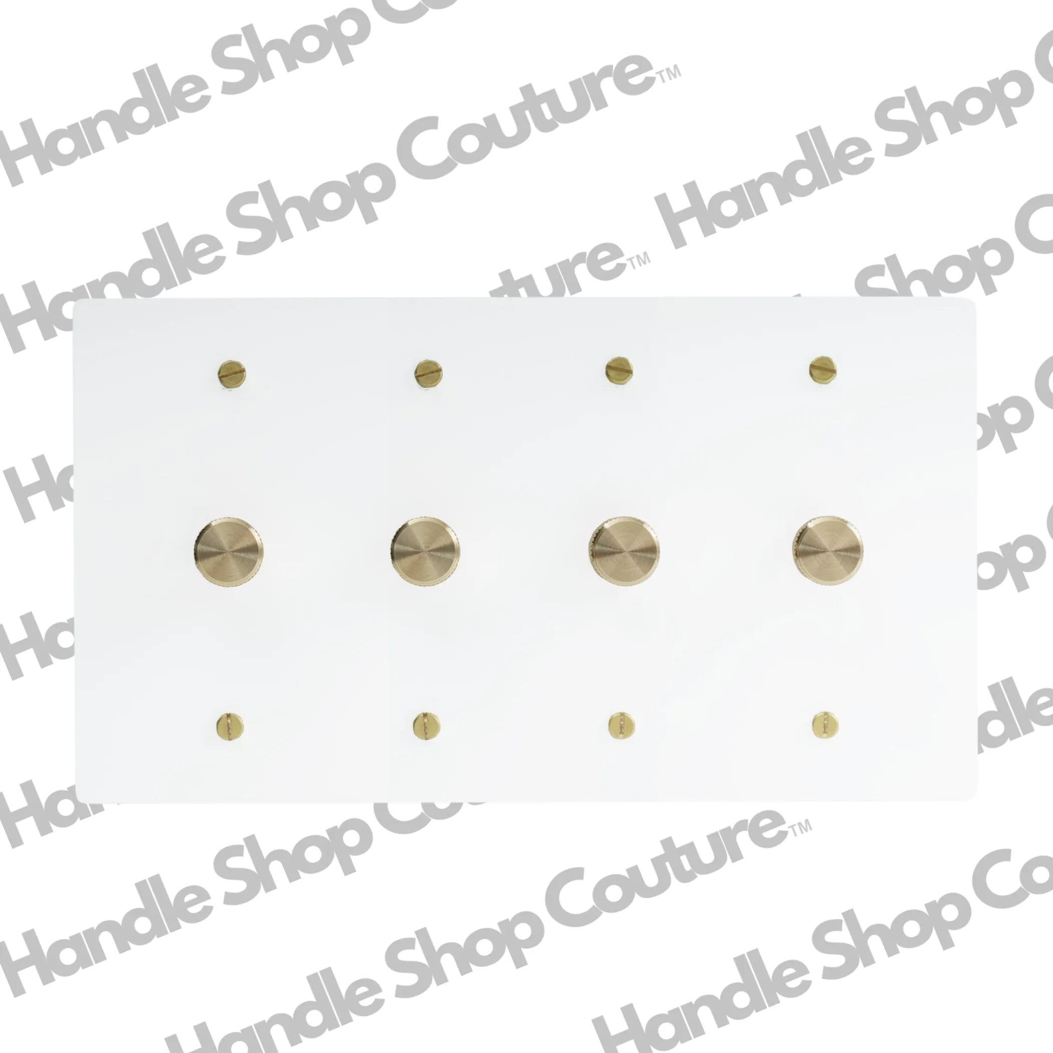 KLAS / Brass Rotary Dimmer Switch (4-Gang)