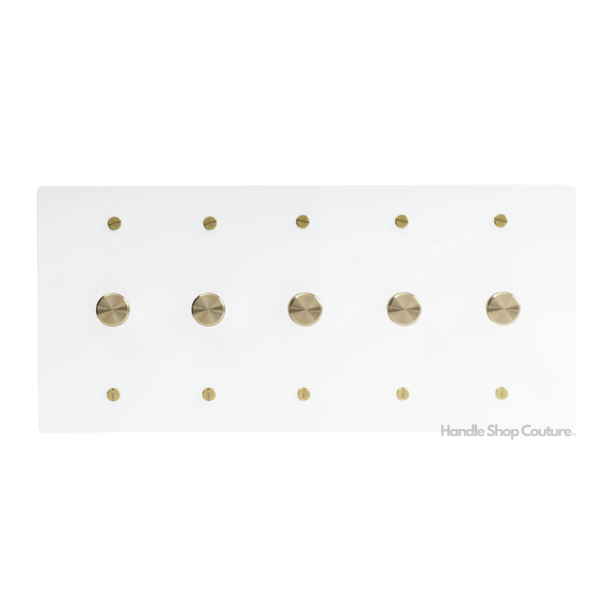 KLAS / Brass Rotary Dimmer Switch (5-Gang)
