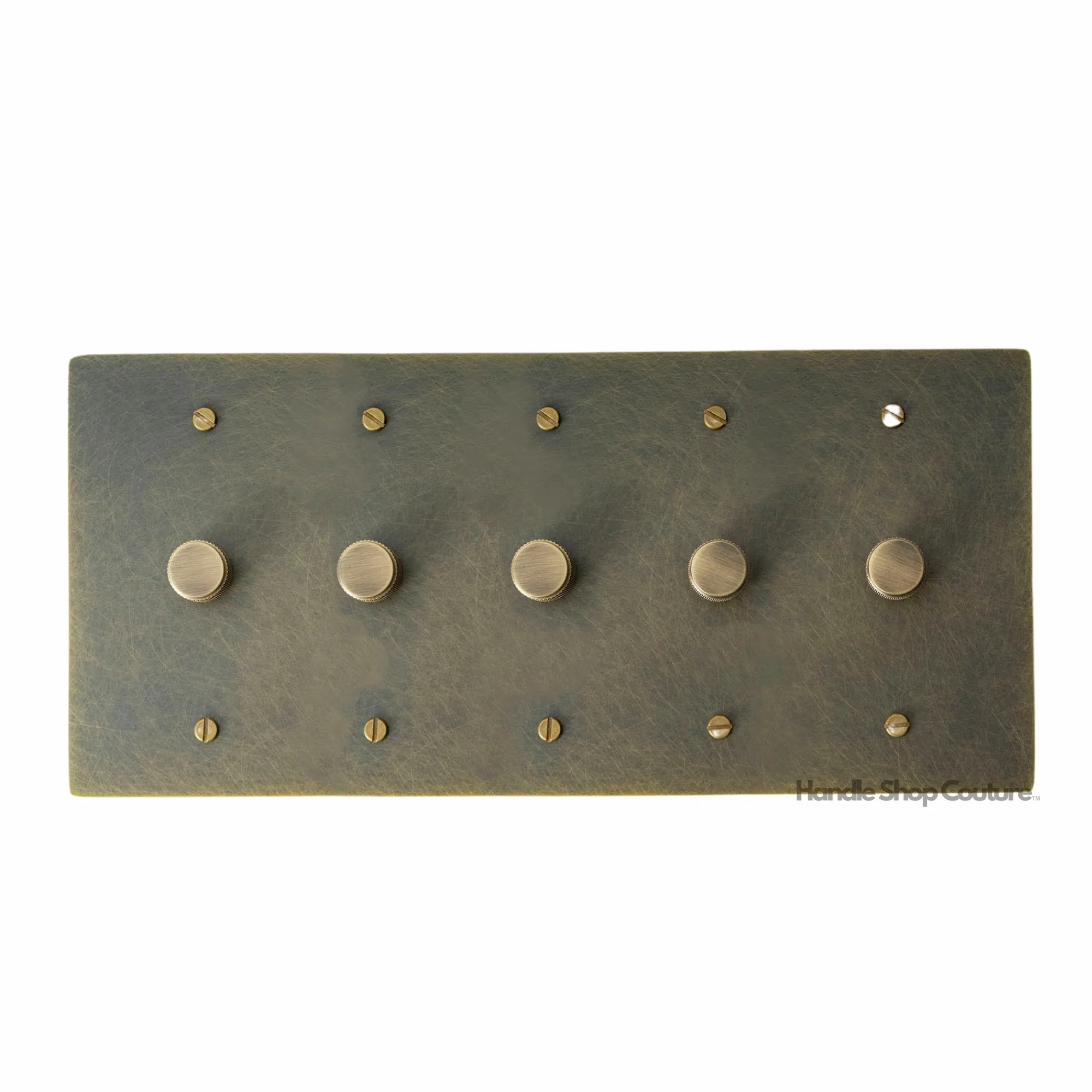 KLAS / Brass Rotary Dimmer Switch (5-Gang)