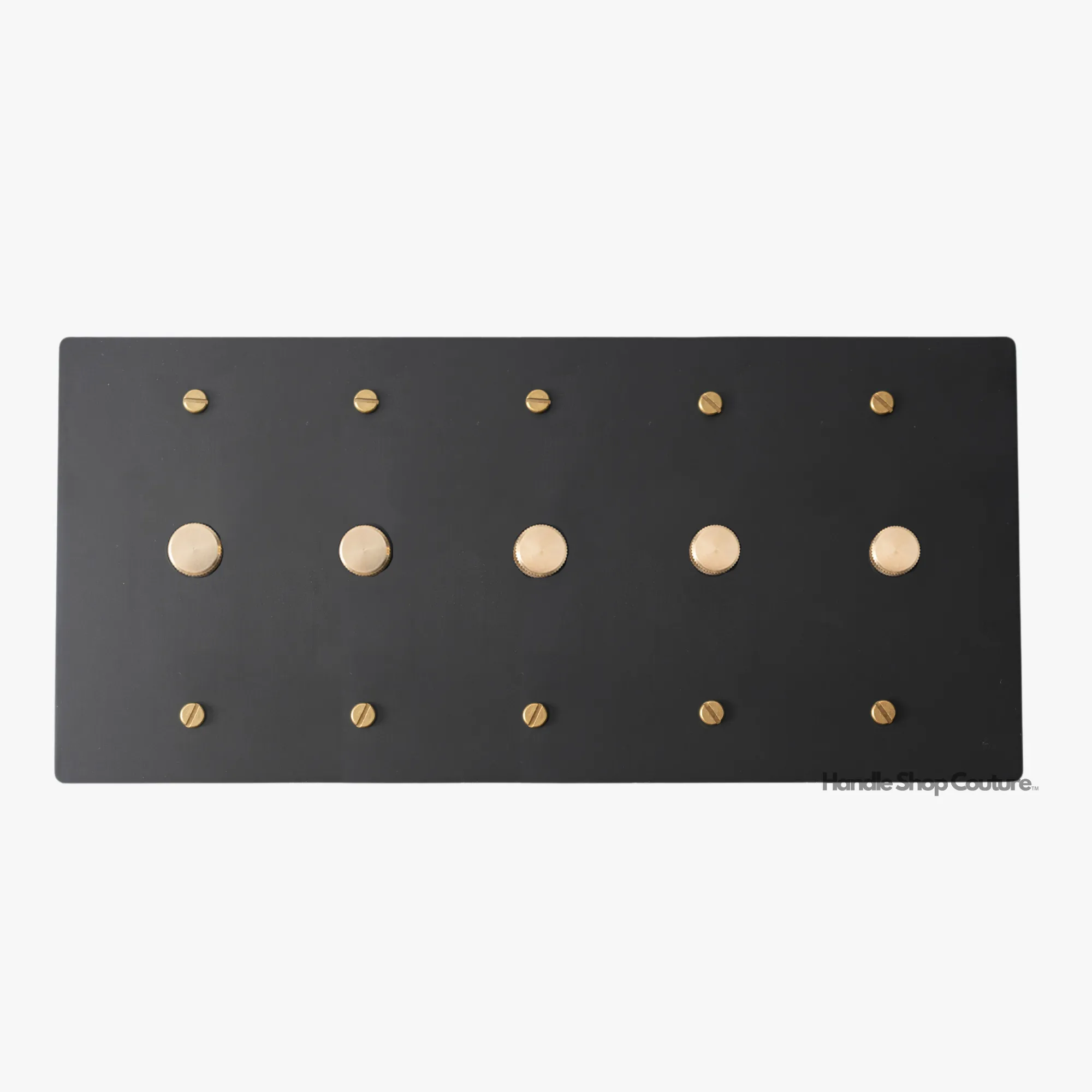 KLAS / Brass Rotary Dimmer Switch (5-Gang)