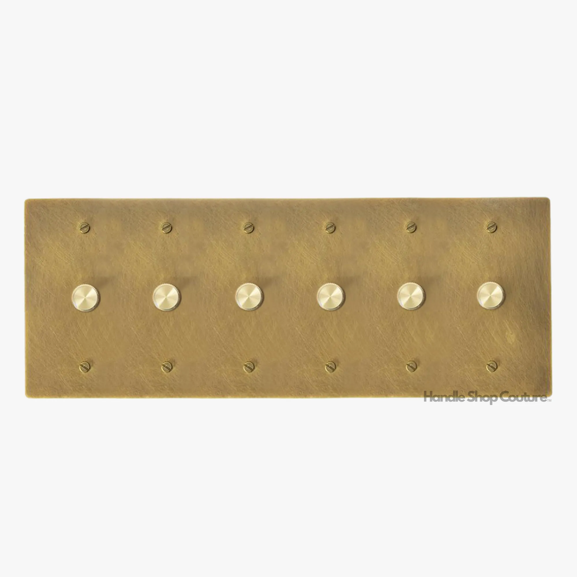 KLAS / Brass Rotary Dimmer Switch (6-Gang)