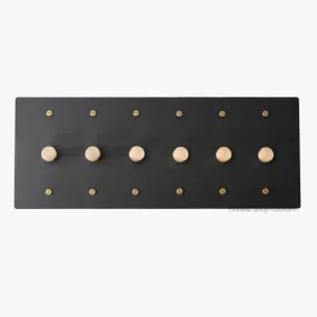 KLAS / Brass Rotary Dimmer Switch (6-Gang)