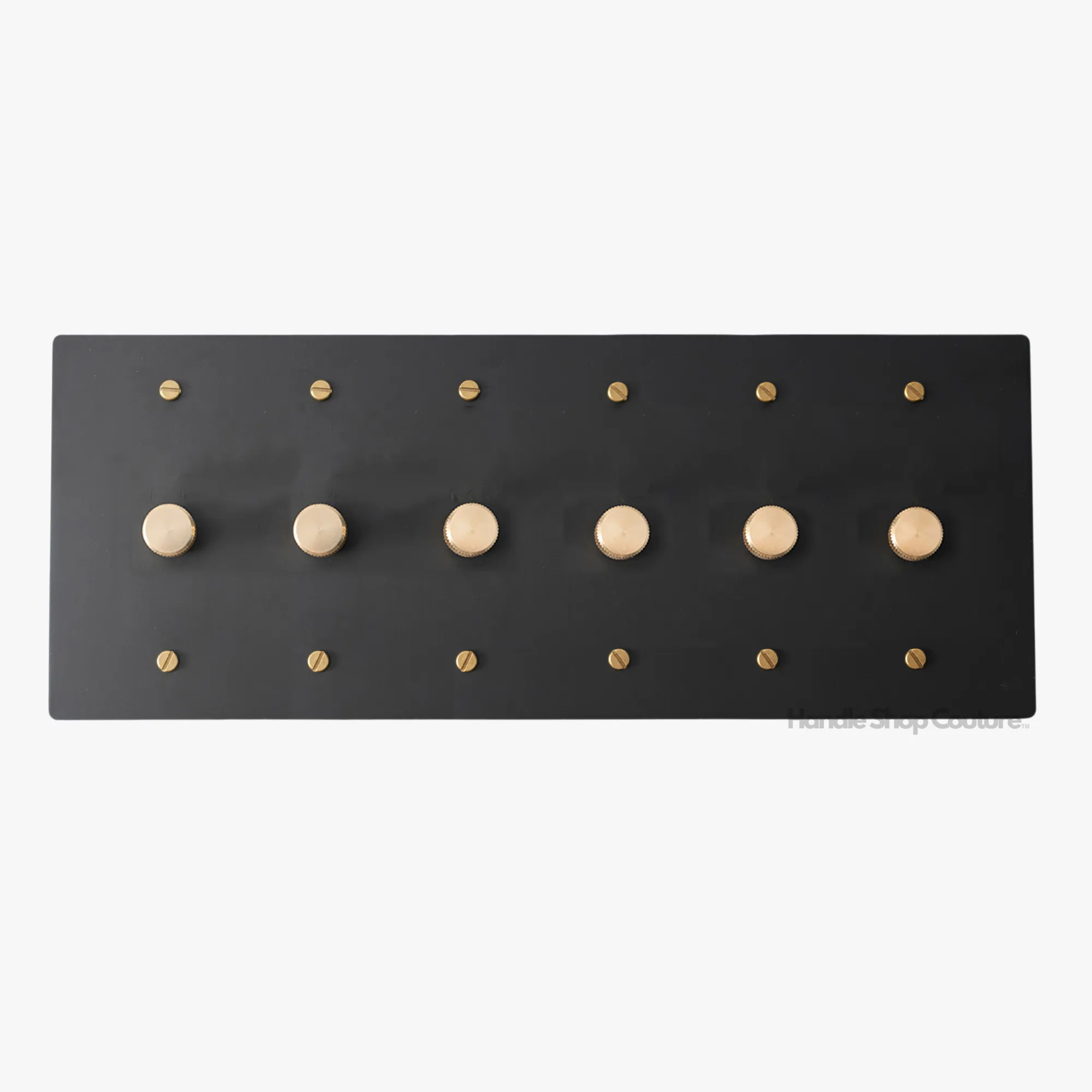 KLAS / Brass Rotary Dimmer Switch (6-Gang)