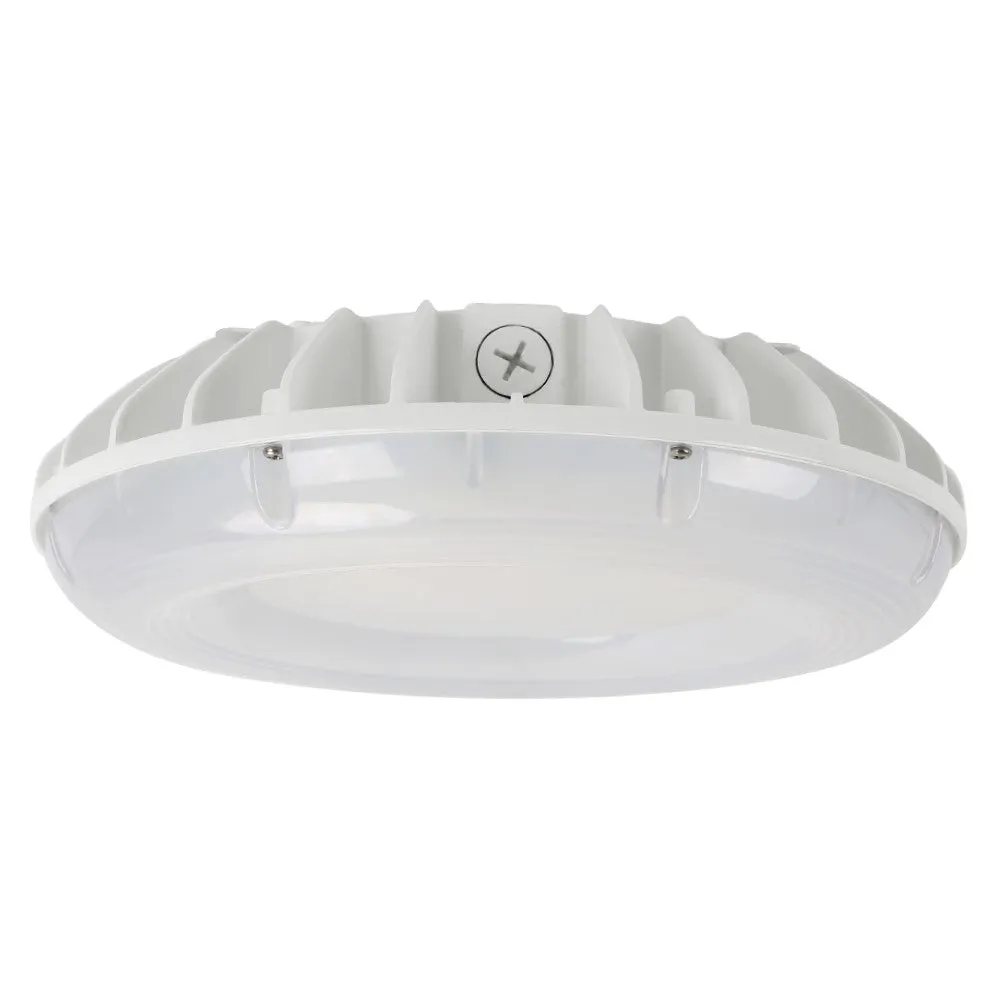 Konlite LED Canopy CP0203 Series - 30W - 3,600 Lumens - 5000K - 120-277V - White -Dimmable- 70W Equal