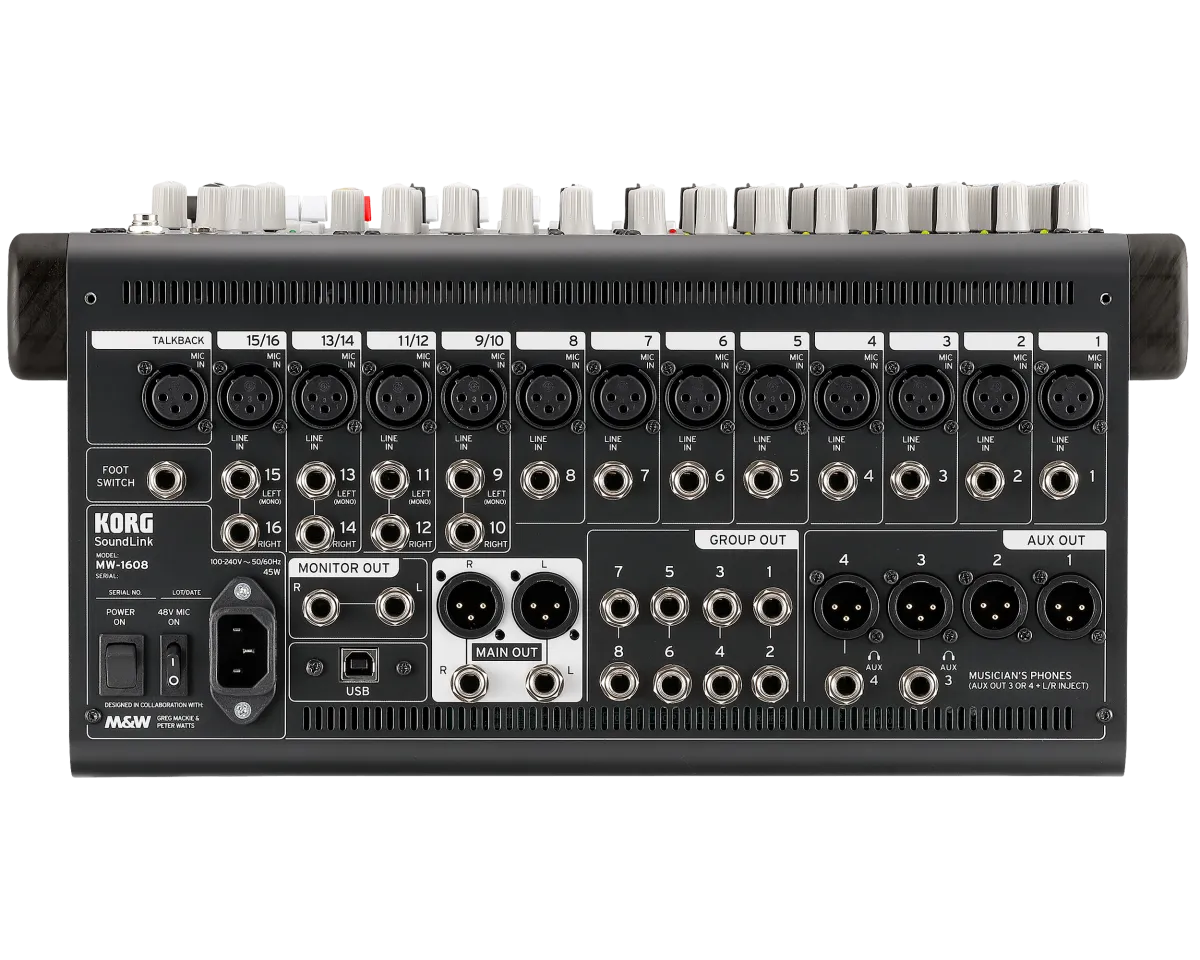 Korg MW-1608 BK Hybrid Analog/Digital Audio Mixer