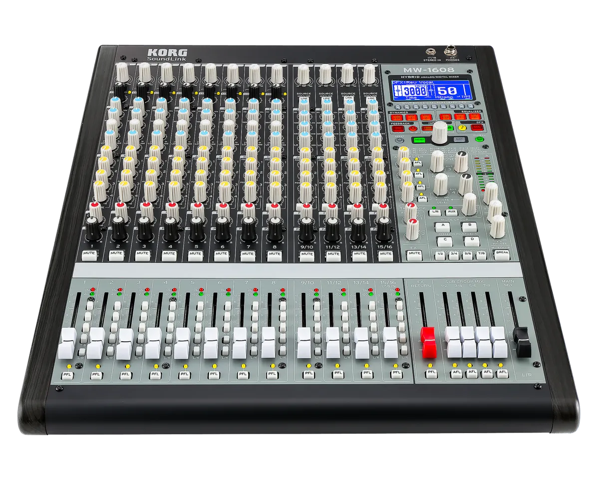 Korg MW-1608 BK Hybrid Analog/Digital Audio Mixer