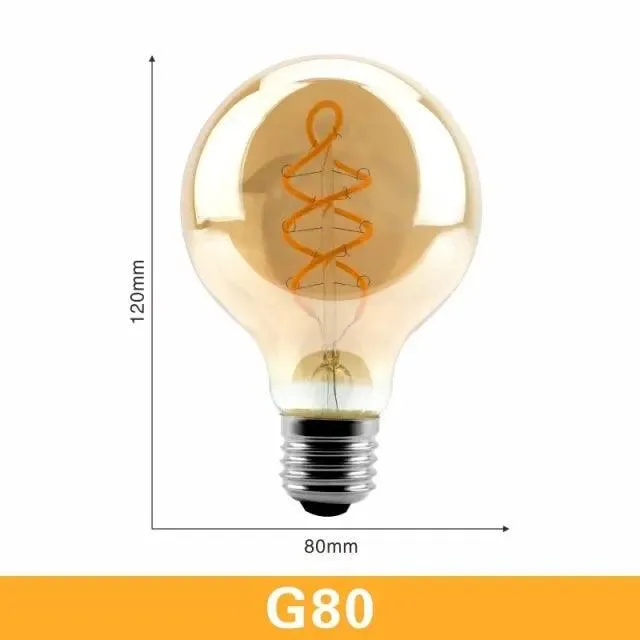 LATTUSO- LED- Filament Bulb Spiral Light/ 4W 2200K /C35 T45 optional