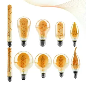 LATTUSO- LED- Filament Bulb Spiral Light/ 4W 2200K /C35 T45 optional
