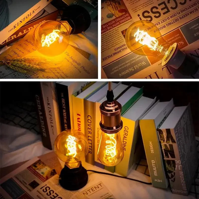 LATTUSO- LED- Filament Bulb Spiral Light/ 4W 2200K /C35 T45 optional