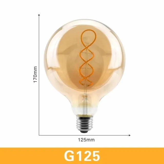 LATTUSO- LED- Filament Bulb Spiral Light/ 4W 2200K /C35 T45 optional