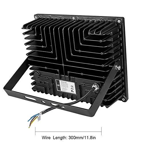 LE 100W Super Bright Outdoor LED Flood Lights, 250W HPS Bulb Equivalent, Waterproof IP65, 10150lm, Daylight White, 6000K, Security Lights, Floodlight, 5 Years Warrenty