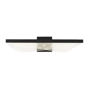 LED Bath from the Nyra Collection in Nightshade Black Finish by Visual Comfort Modern