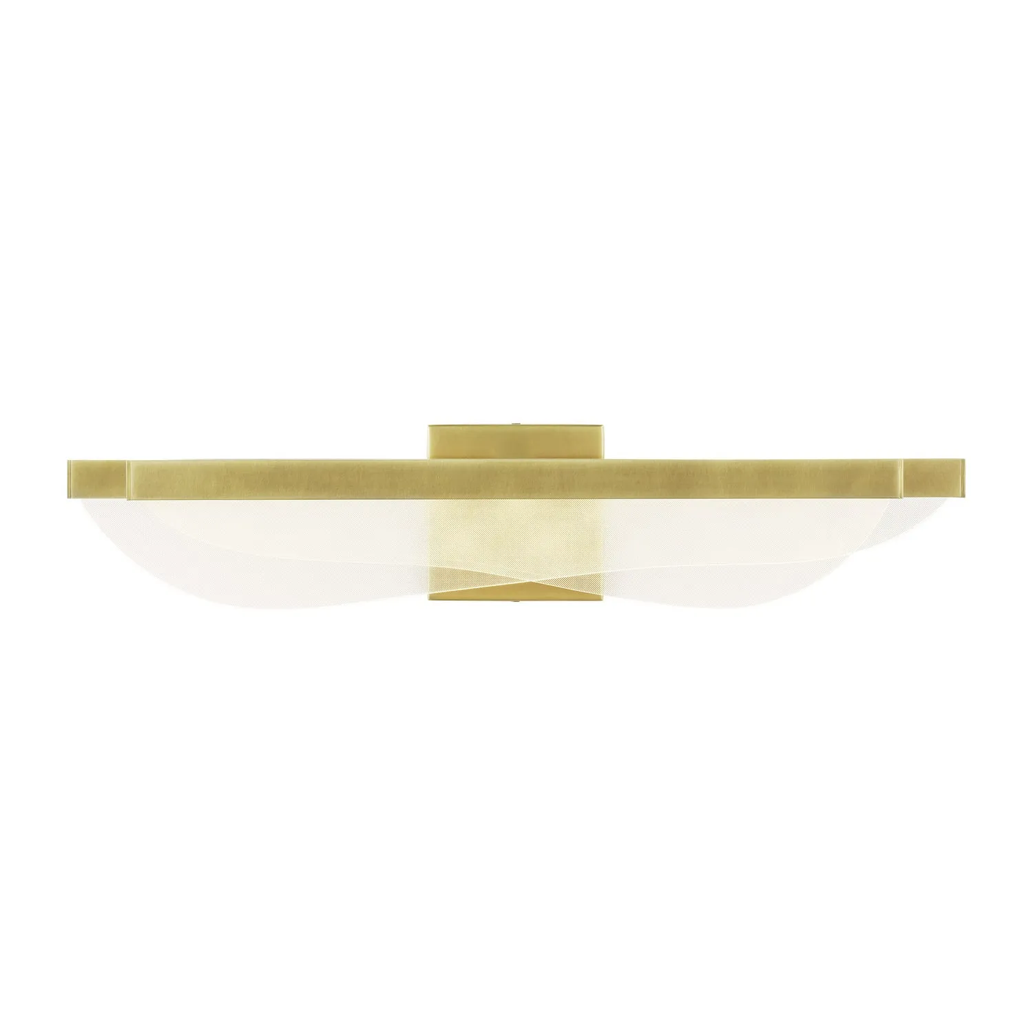 LED Bath from the Nyra Collection in Plated Brass Finish by Visual Comfort Modern