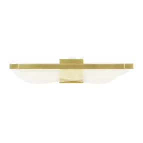LED Bath from the Nyra Collection in Plated Brass Finish by Visual Comfort Modern