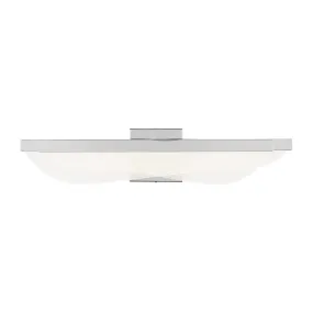 LED Bath from the Nyra Collection in Polished Nickel Finish by Visual Comfort Modern