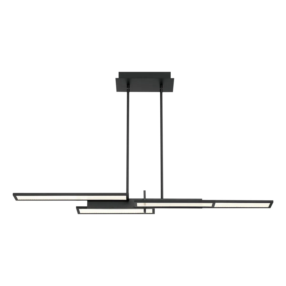 LED Chandelier from the Bayswater Collection in Matte Black Finish by Eurofase