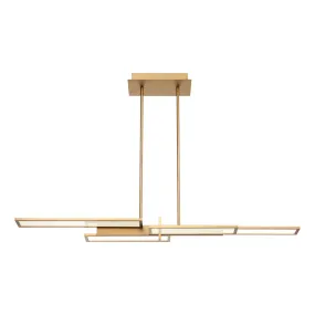 LED Chandelier from the Bayswater Collection in Satin Gold Finish by Eurofase