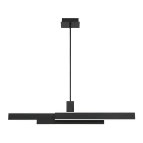 LED Chandelier from the Cameno Collection in Matte Black Finish by Eurofase