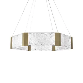 LED Chandelier from the Forever Collection in Aged Brass Finish by Modern Forms