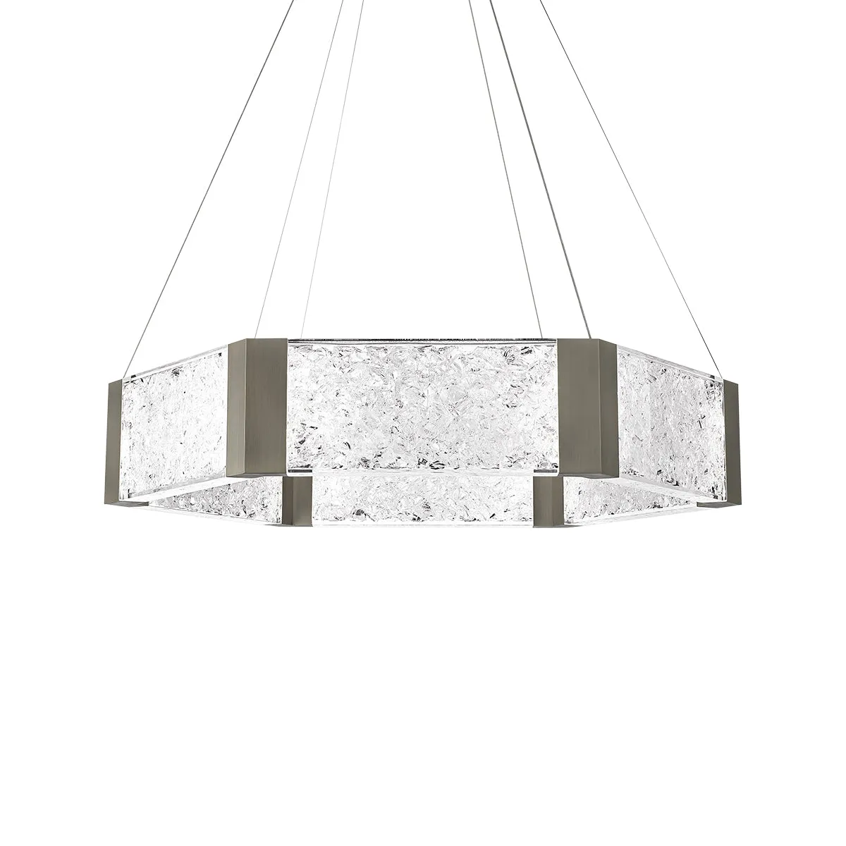LED Chandelier from the Forever Collection in Antique Nickel Finish by Modern Forms