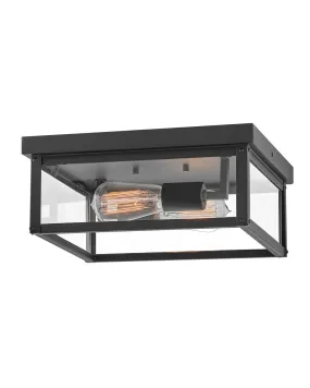 LED Flush Mount from the Beckham Collection in Black Finish by Hinkley