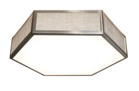 LED Flush Mount from the Clara Collection in Satin Nickel Finish by AFX Lighting