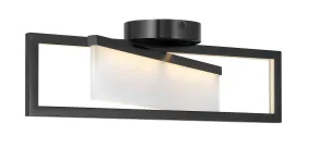 LED Foyer Pendant from the Folio Collection in Black Finish by Hinkley