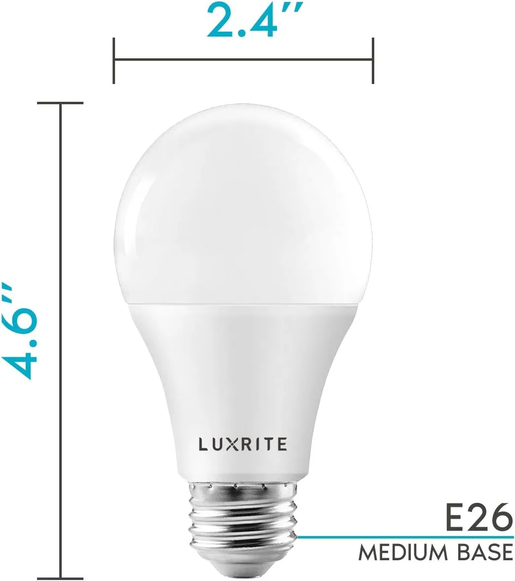 LED Light Bulbs 100 Watt Equivalent Dimmable, 4000K Cool White, 1600 Lumens, 24 Count