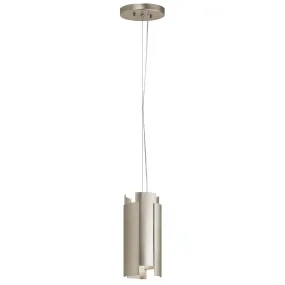 LED Mini Pendant from the Moderne Collection in Satin Nickel Finish by Kichler