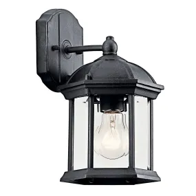 LED Outdoor Wall Mount from the Barrie Collection in Black Finish by Kichler