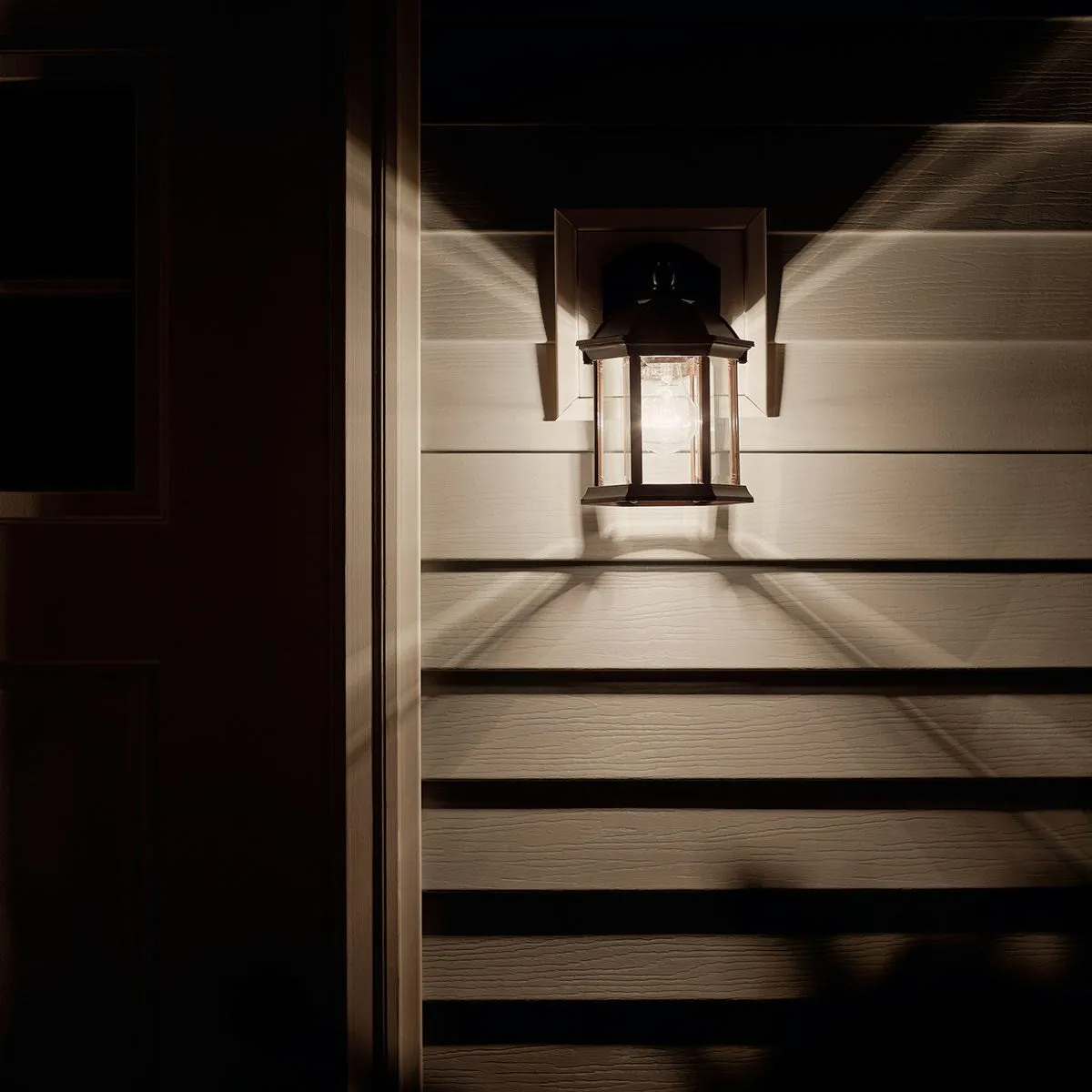 LED Outdoor Wall Mount from the Barrie Collection in Tannery Bronze Finish by Kichler