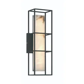 LED Outdoor Wall Sconce from the Blakley Collection in Black Finish by Eurofase