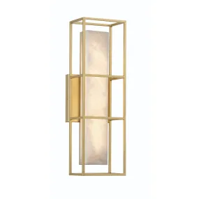 LED Outdoor Wall Sconce from the Blakley Collection in Gold Finish by Eurofase
