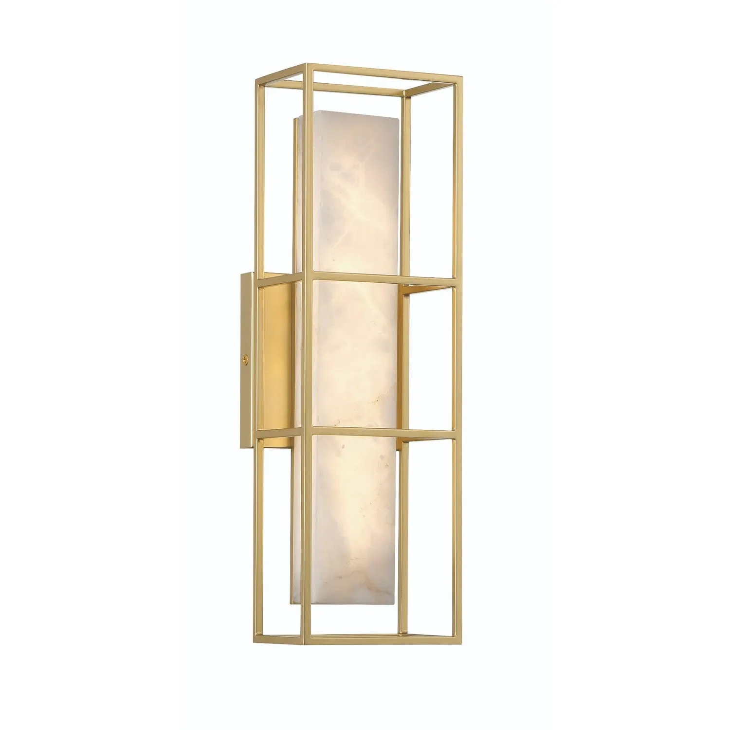LED Outdoor Wall Sconce from the Blakley Collection in Gold Finish by Eurofase