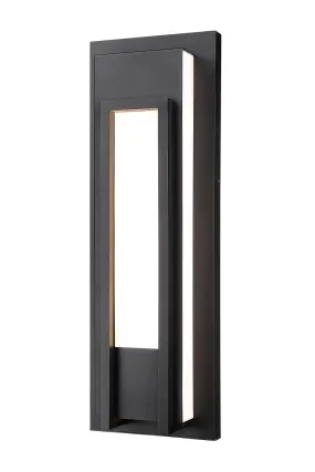 LED Outdoor Wall Sconce from the Keaton Collection in Black Finish by Z-Lite