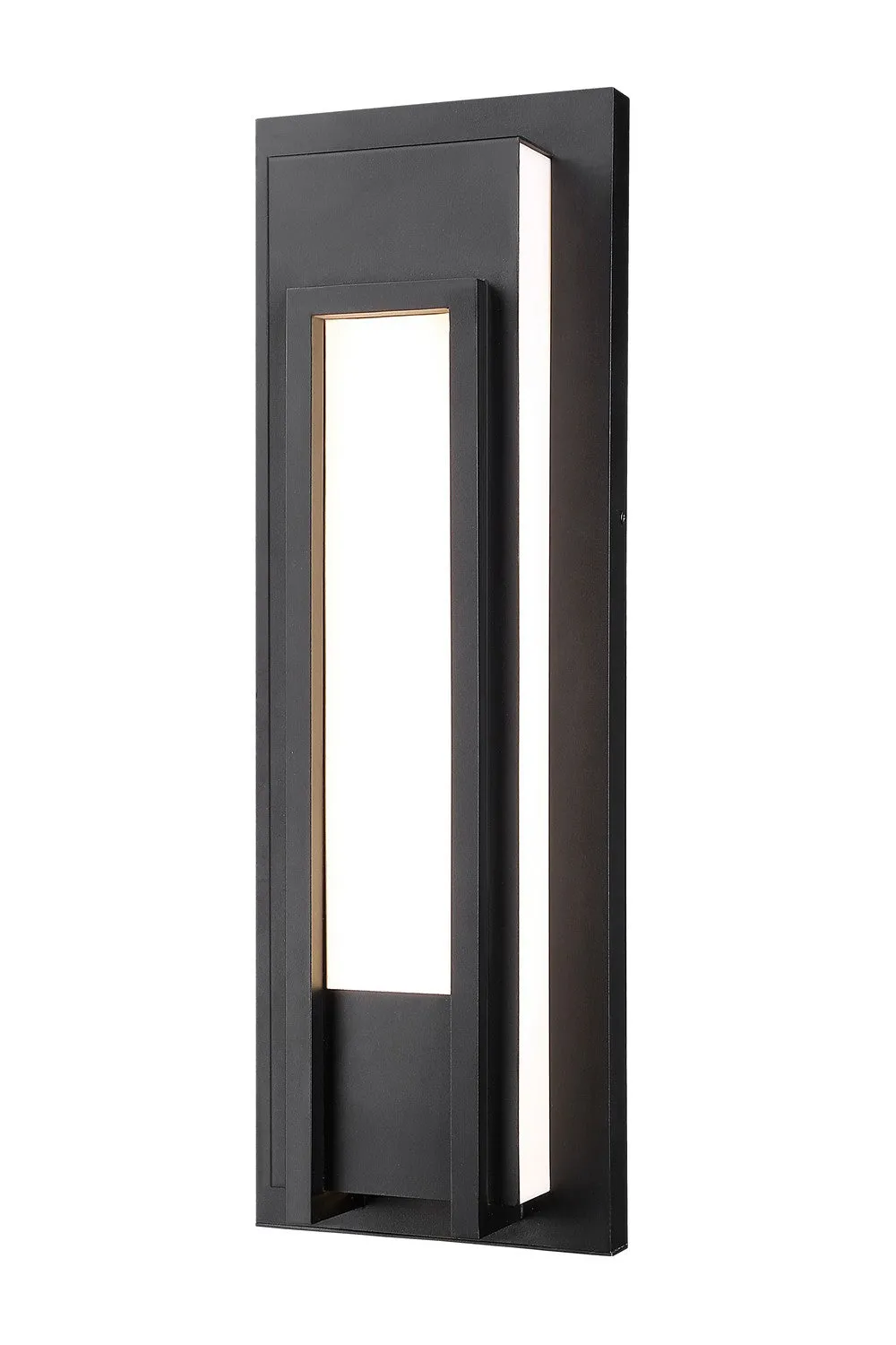 LED Outdoor Wall Sconce from the Keaton Collection in Black Finish by Z-Lite
