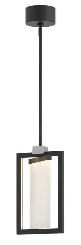 LED Pendant from the Folio Collection in Black Finish by Hinkley