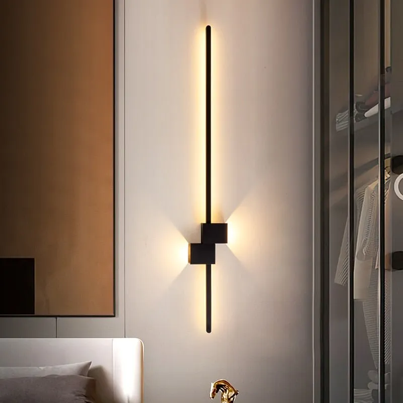 LED Wall Lamp - Minimalist Black White Decorative Lighting