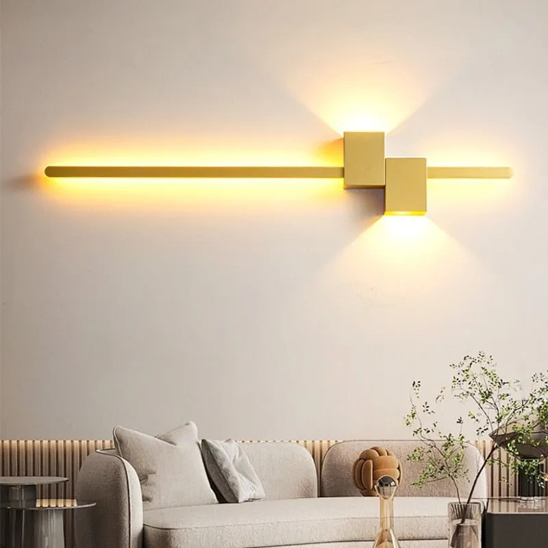 LED Wall Lamp - Minimalist Black White Decorative Lighting