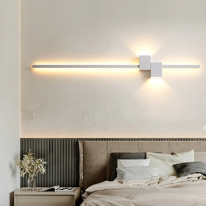LED Wall Lamp - Minimalist Black White Decorative Lighting