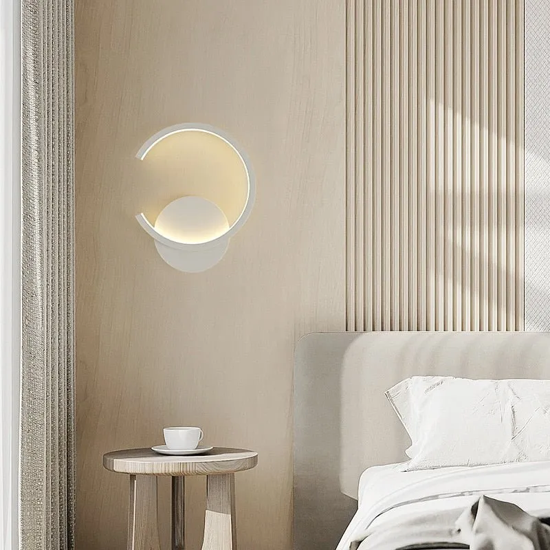 LED Wall Light in Black, White, and Golden Shades
