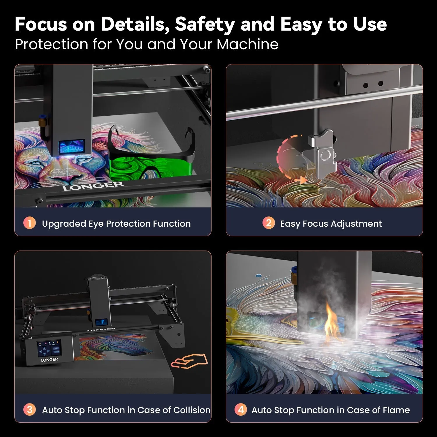 Longer RAY5 20W Laser Engraver Bundle