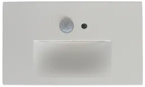 Lotus LED Lights LSD03-3K-WH Step Light Horizontal with Motion Sensor & Photocell White 120V 2.5W 3000K 80 lm Wet CRI 90 