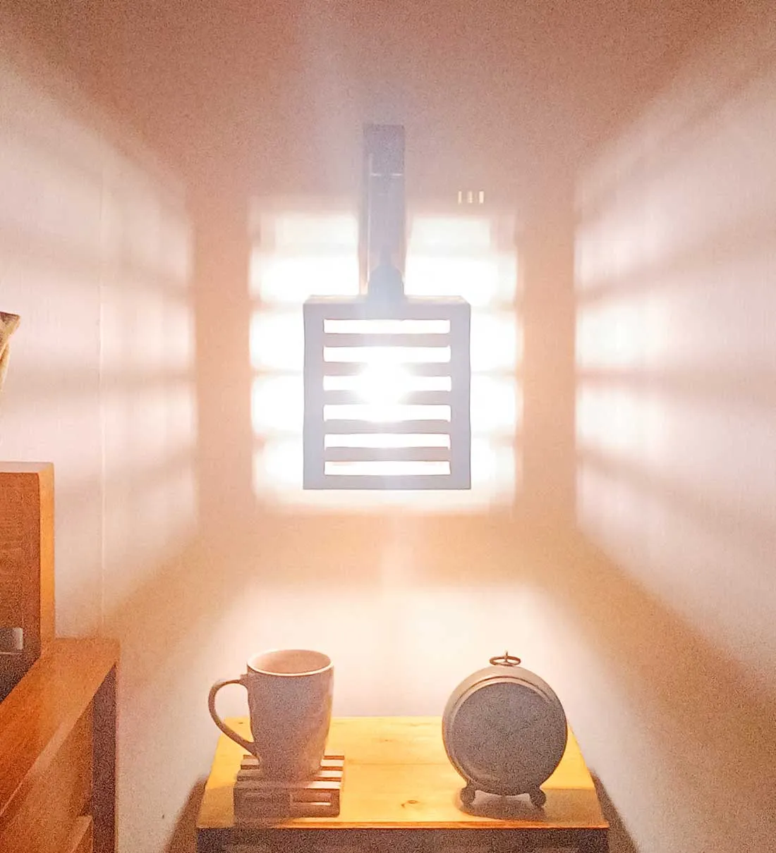 Lyon L Brown Wooden Wall Light