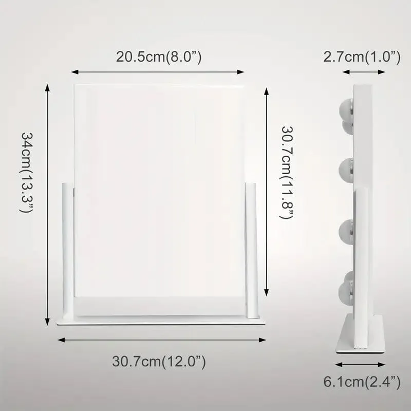 Makeup Mirror with 9 Bulbs, Adjustable Brightness and Smart Touch Control
