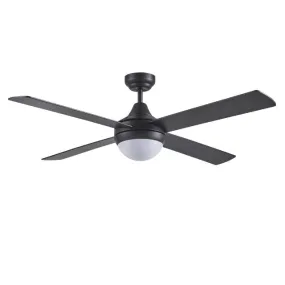 Martec Link 1220mm 4 Blade Ceiling Fan & Light 2 x E27 Matt Black