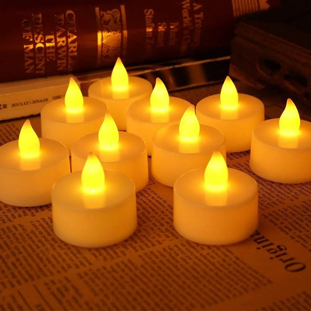 Metroplus Battery Operated LED Candle Light Diwali Decoration Lights Tealight Wall Lighting Diya Decorative Lights for Home Decoration (18)