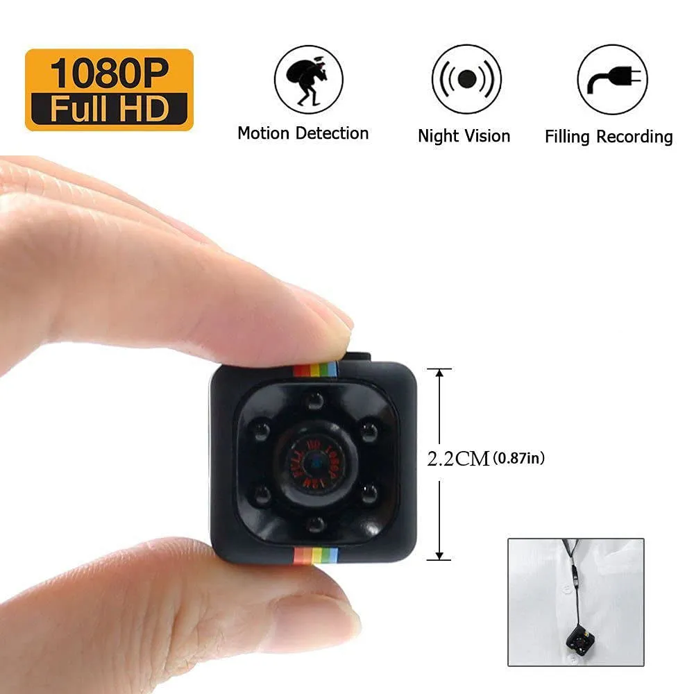 Mini Spy Camera Wireless, Sports HD DV Camera, Hidden 1080P Micro Motion Detection Camcorder Infrared Night Vision Digital Video Recorder Outdoor Indoor Office