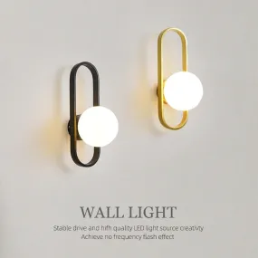 Minimalist Glass Aisle Wall Lamp Balcony Corridor Porch Bedroom Creative Wall Lights