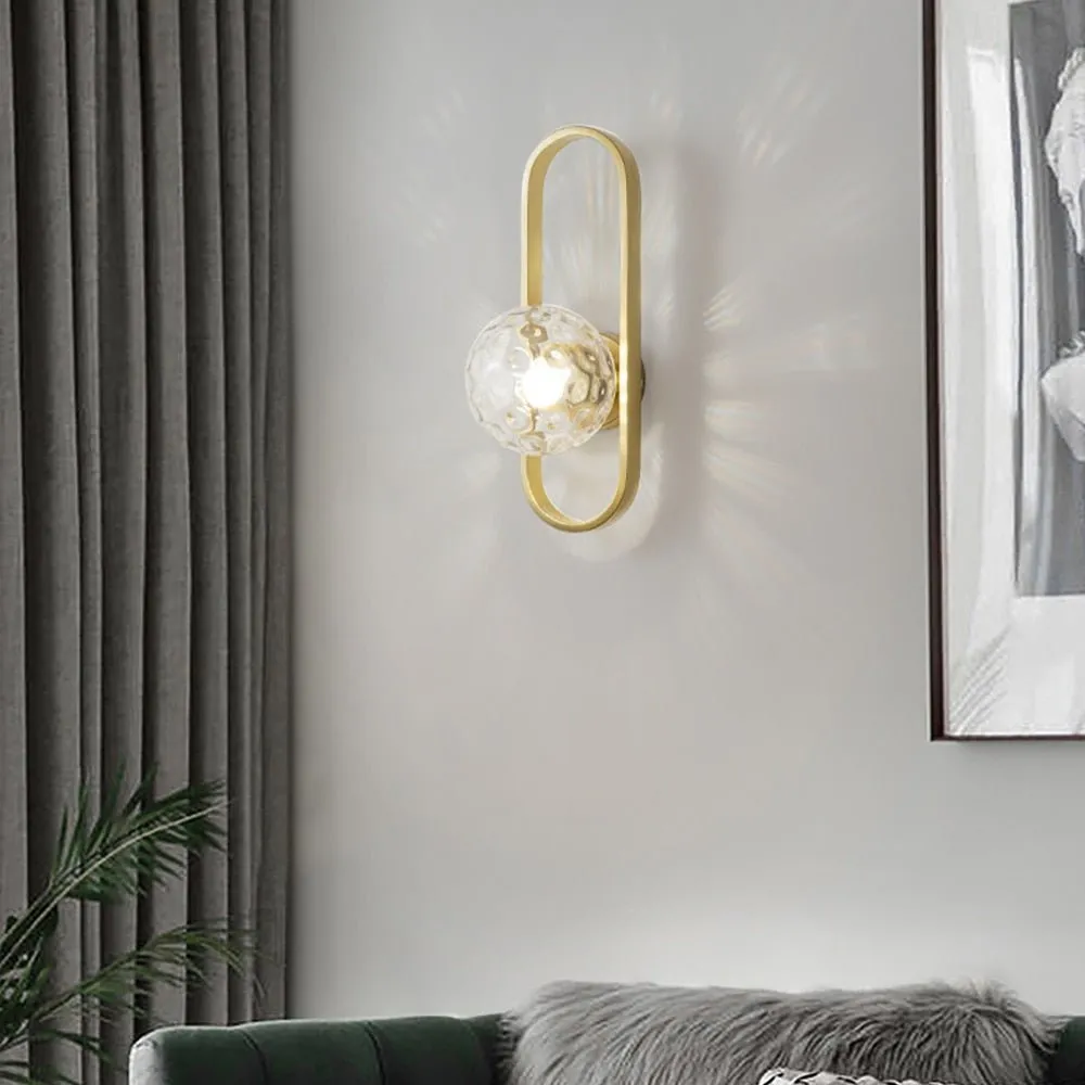 Minimalist Glass Aisle Wall Lamp Balcony Corridor Porch Bedroom Creative Wall Lights